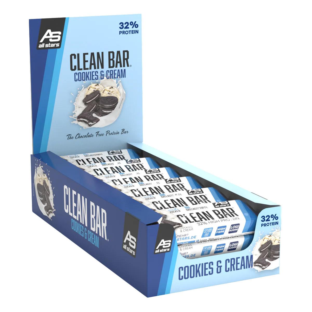 All Stars - Clean Bar 18 x 45g Riegel