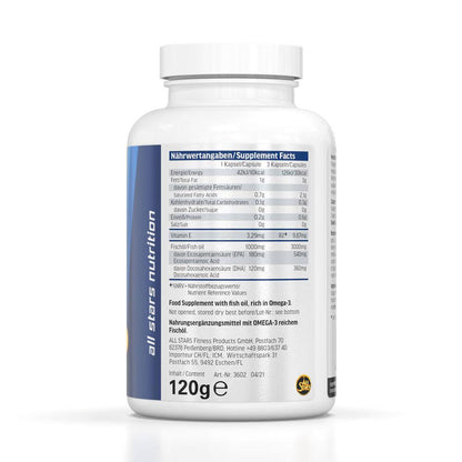 All Stars - Omega 3 Fish Oil 90 Kapseln Dose