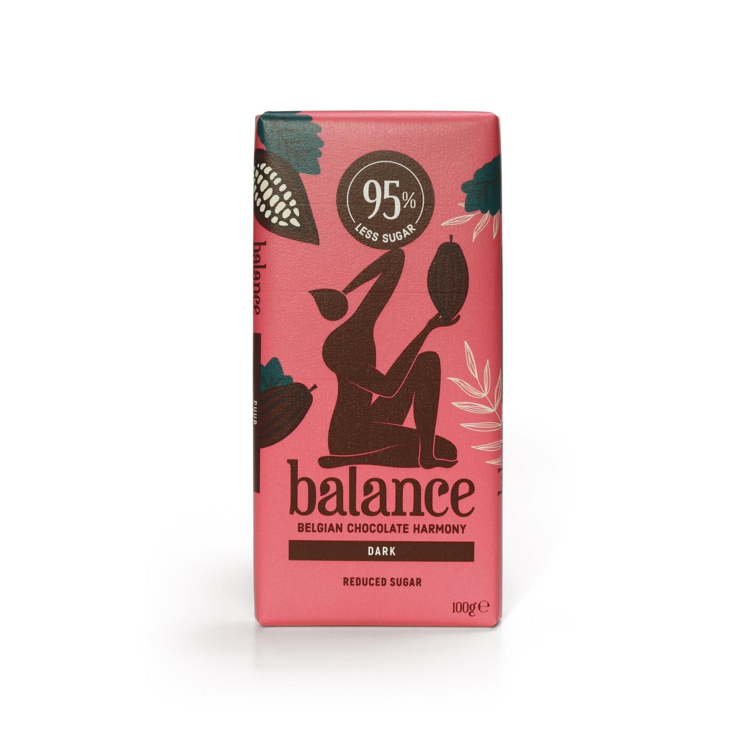 Balance - Belgische Schokolade mit 78% - 99% weniger Zucker 100g Tafel