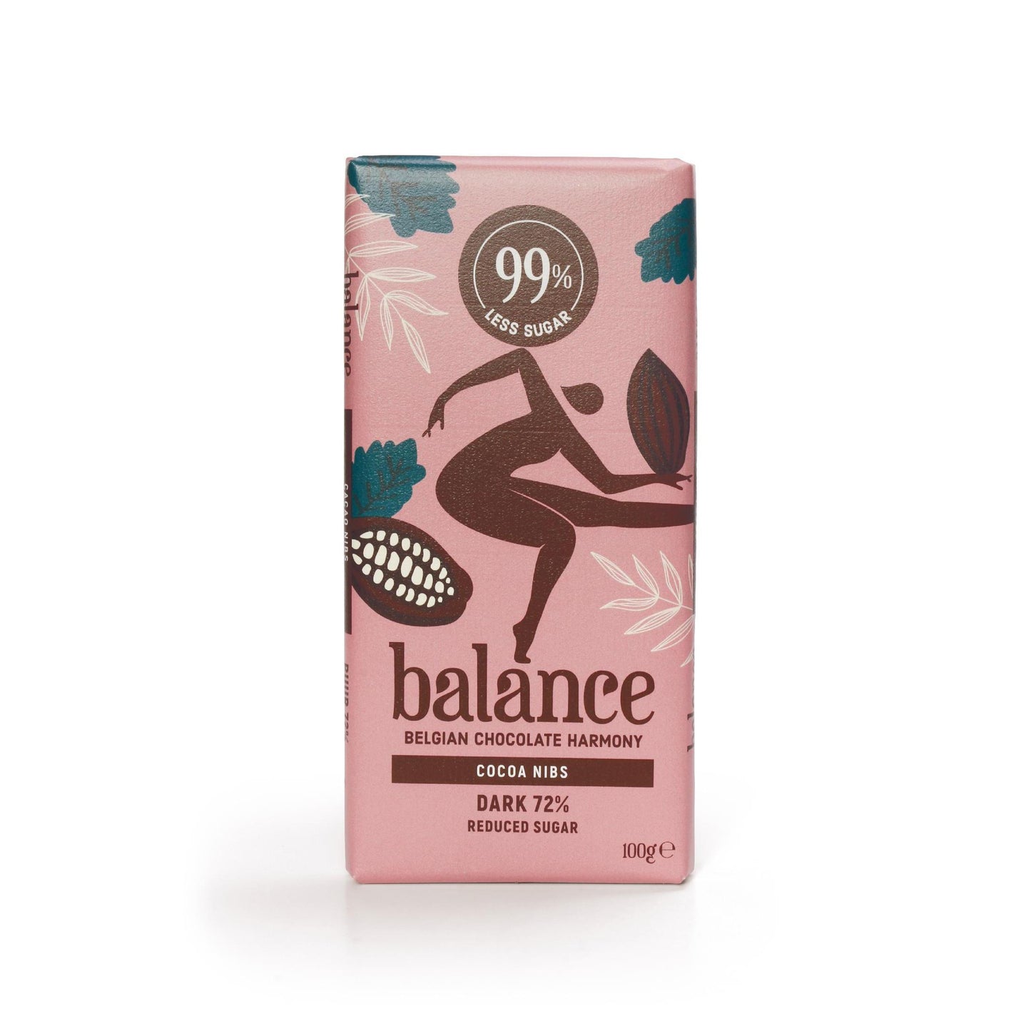 Balance - Belgische Schokolade mit 78% - 99% weniger Zucker 100g Tafel