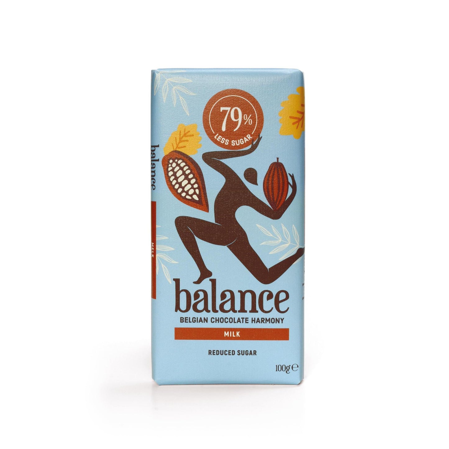 Balance - Belgische Schokolade mit 78% - 99% weniger Zucker 100g Tafel