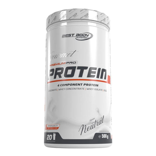 Best Body Nutrition - Gourmet Premium Pro Protein 500g Dose Neutral MHD 30.12.2025