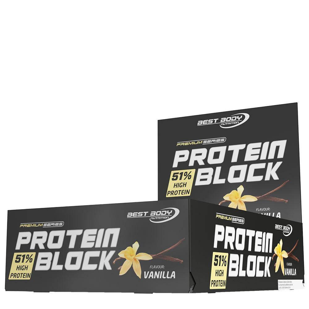 Best Body Nutrition - Hardcore Protein Block 15 x 90g Riegel Vanille MHD 17.10.2026