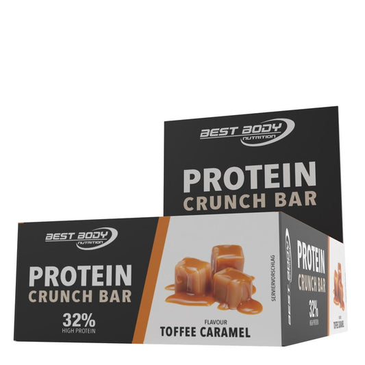 Best Body Nutrition - Protein Crunch Bar 12 x 35g Riegel Toffee Caramel MHD 04.07.2025