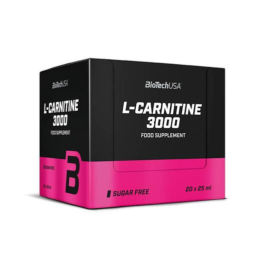 Biotech USA - L-Carnitine 3000mg 20 x 25ml Ampulle