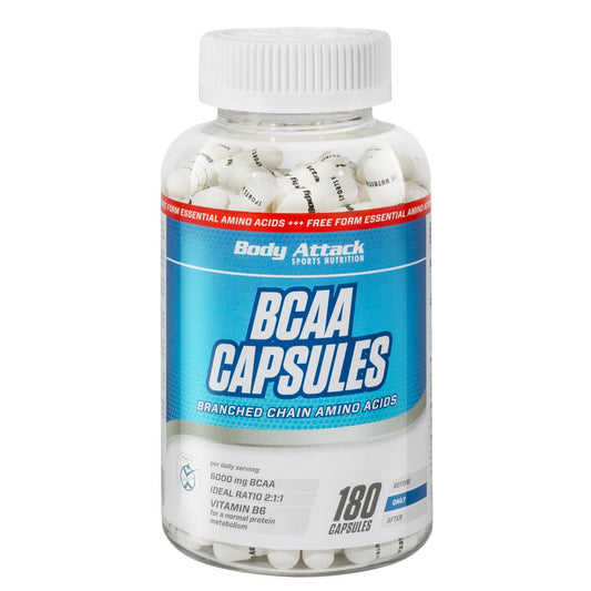Body Attack - BCAA Capsules 180 Kapseln MHD 31.07.2025