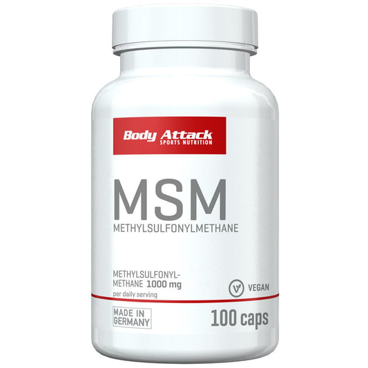 Body Attack - MSM 100 Kapseln Dose MHD 30.01.2026
