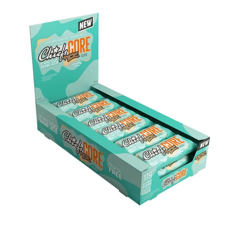 Chiefs - Protein Core Bars 12 x 40g Riegel Peanut Butter MHD 29.07.2026