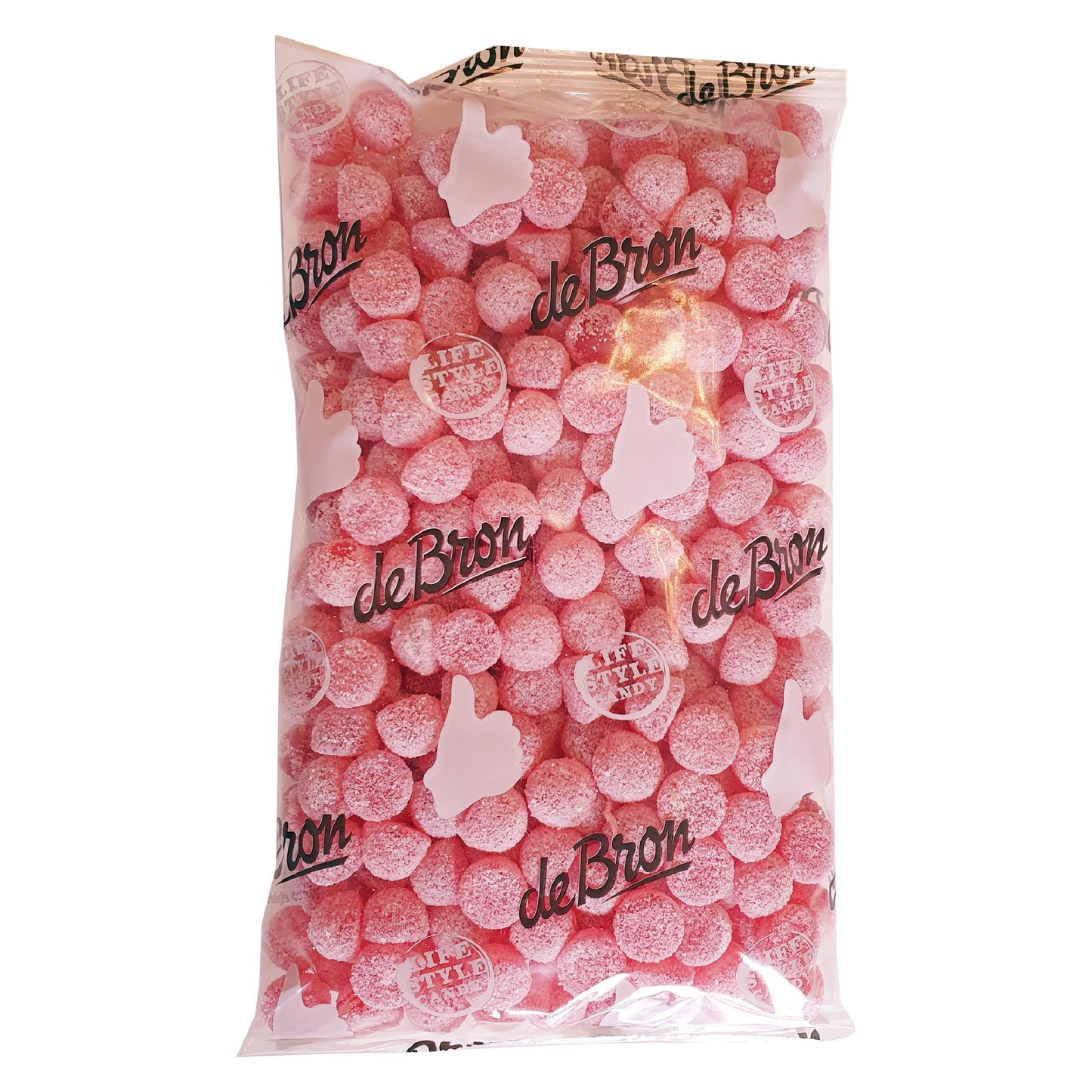 De Bron - Zuckerfreie Fruchtgummi Himbeeren Bigpack 1kg Beutel