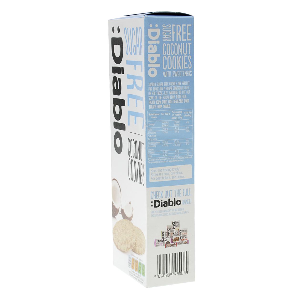 Diablo - Cookies ohne Zuckerzusatz 150g Coconut Cookies