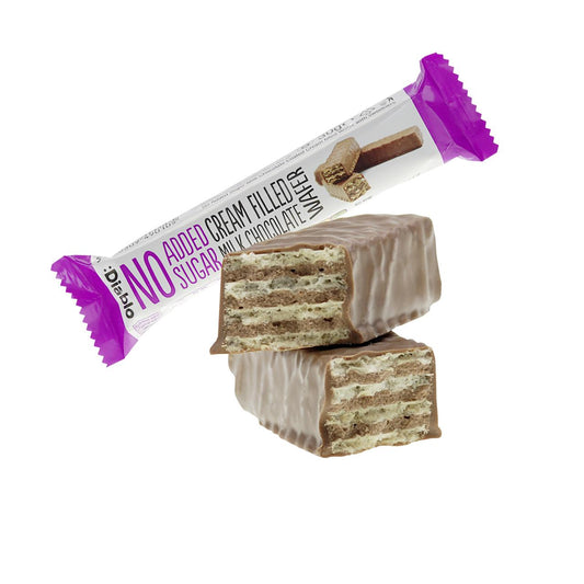 Diablo - Cream Filled Milk Chocolate Wafer ohne Zuckerzusatz 30g