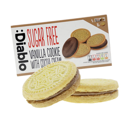 Diablo - Zuckerfreie Cookies mit Füllung 176g