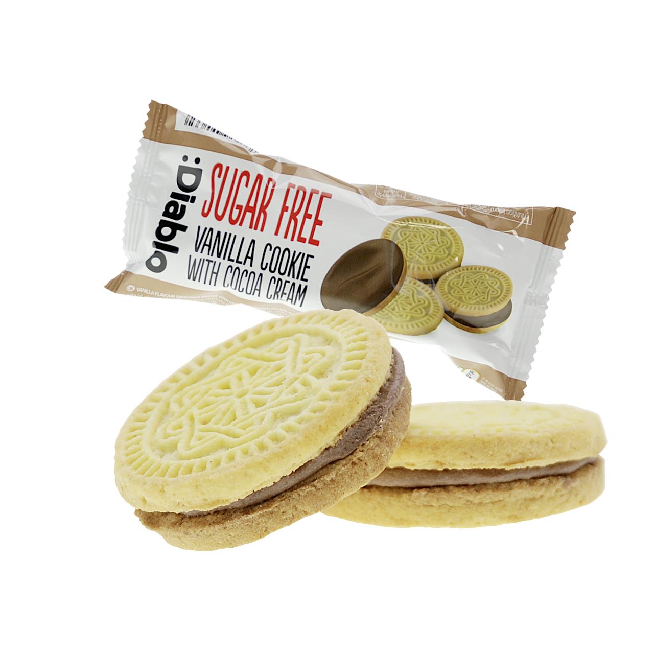 Diablo - Zuckerfreie Cookies mit Füllung 44g