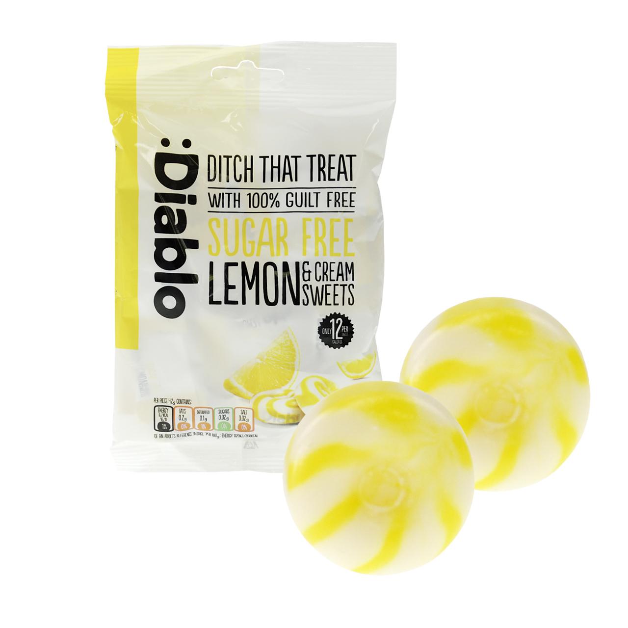 Diablo - Zuckerfreie Sahne-Bonbons 75g Beutel