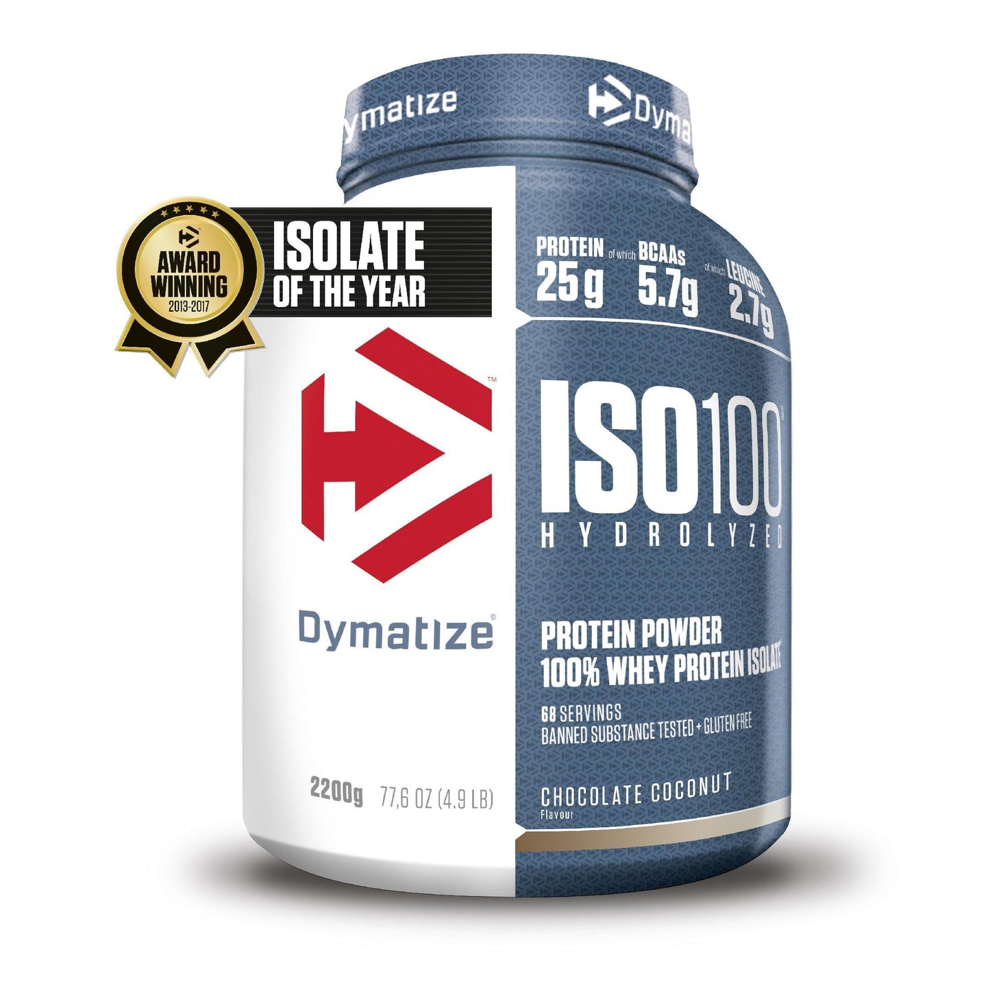 Dymatize - Iso 100 Whey Hydrolysat 2264g Dose