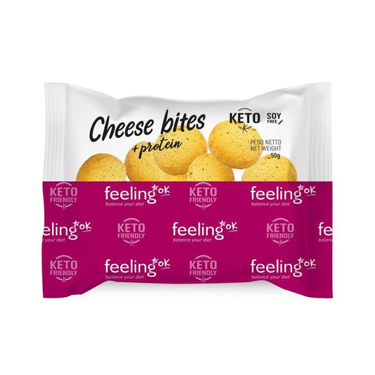 Feeling OK - Cheese bites + Protein 50g Beutel