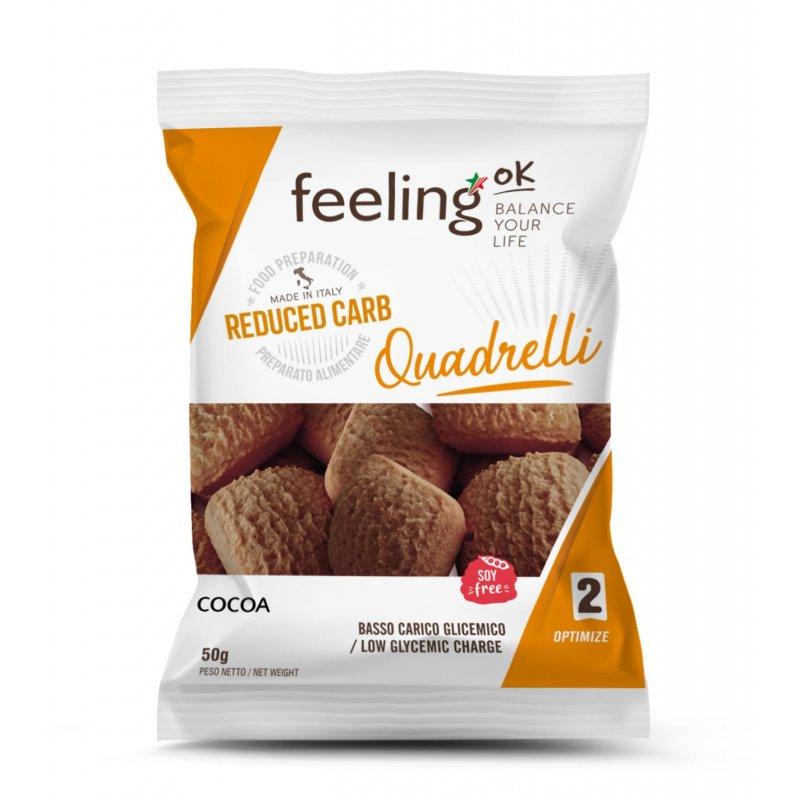 Feeling OK - Protein Bisquit Quadrelli Optimize (30% Protein) 50g Beutel
