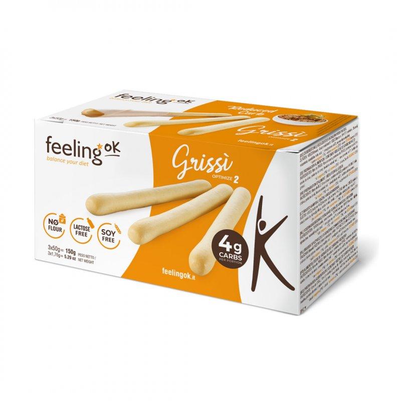 Feeling OK - Protein Grissino Brotstangen Optimize 2 (21% Protein) 3 x 50g