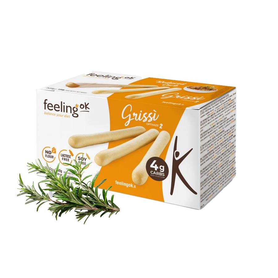 Feeling OK - Protein Grissino Brotstangen Optimize 2 (21% Protein) 3 x 50g