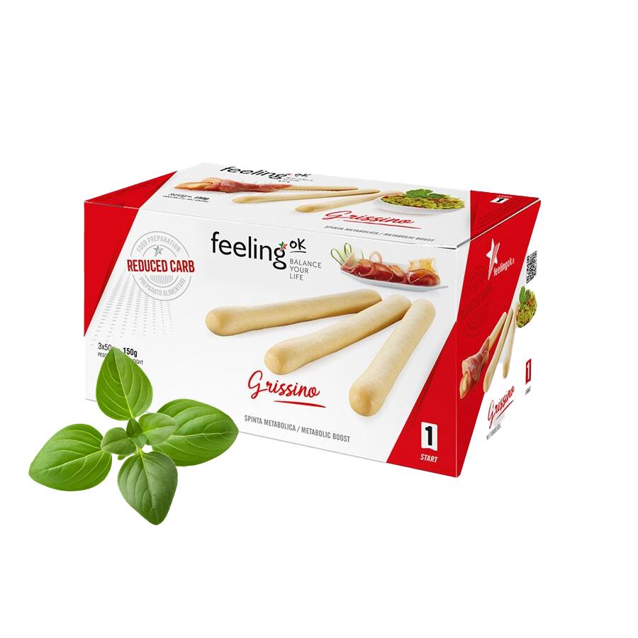 Feeling OK - Protein Grissino Brotstangen Start 1 (38% Protein) 3 x 50g