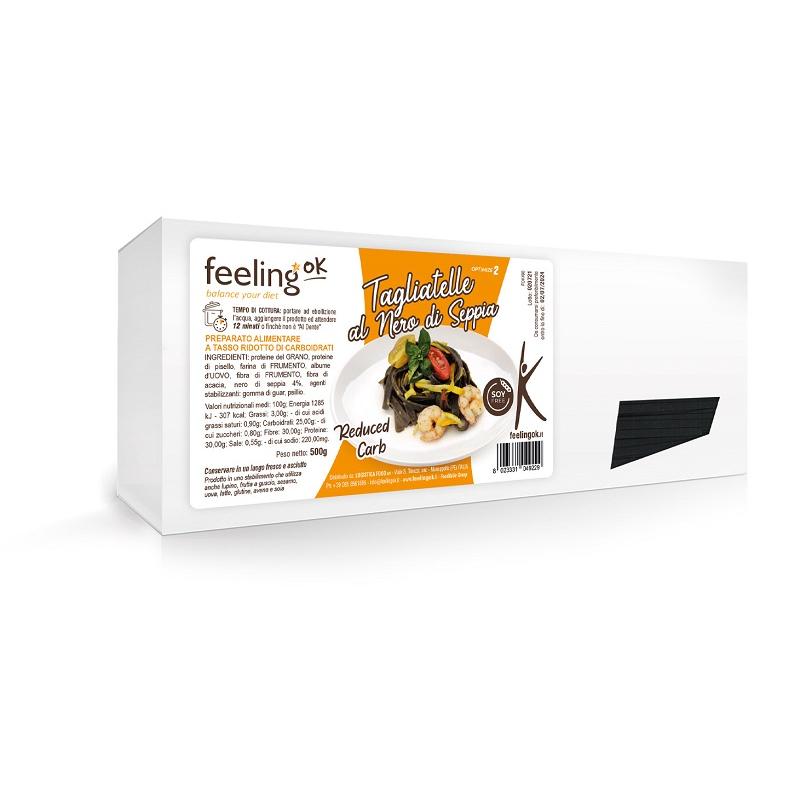 Feeling OK - Protein Tagliatelle mit Tintenfischtinte Optimize 2 (30% Protein) 500g