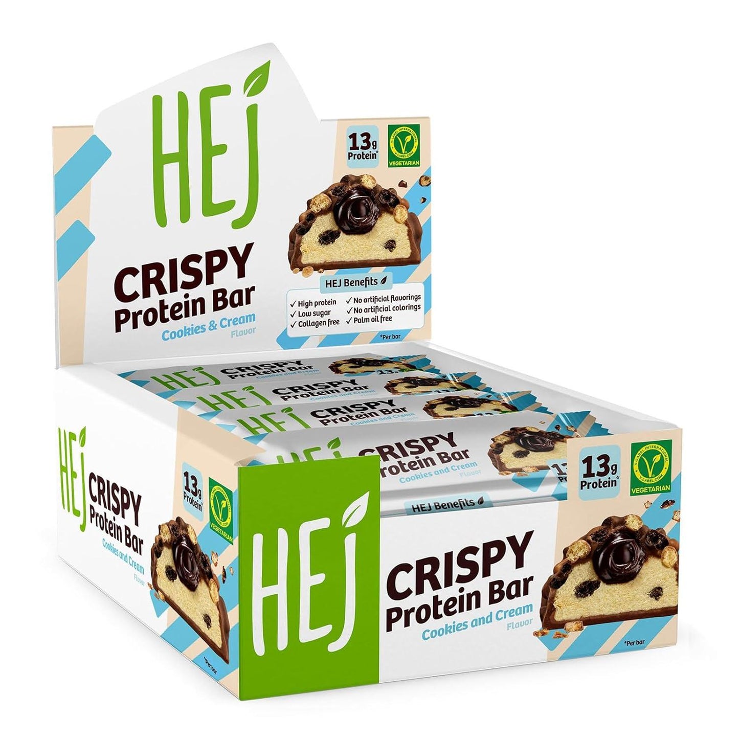 Hej - Crispy Protein Bar 12 x 45g Riegel
