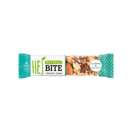 Hej - Natural Bite 1 x 40g Riegel Almond & Sea Salt MHD 15.04.2025
