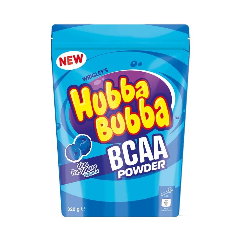 Hubba Bubba - BCAA Pulver 320g Beutel Blue Raspberry MHD 26.10.2025