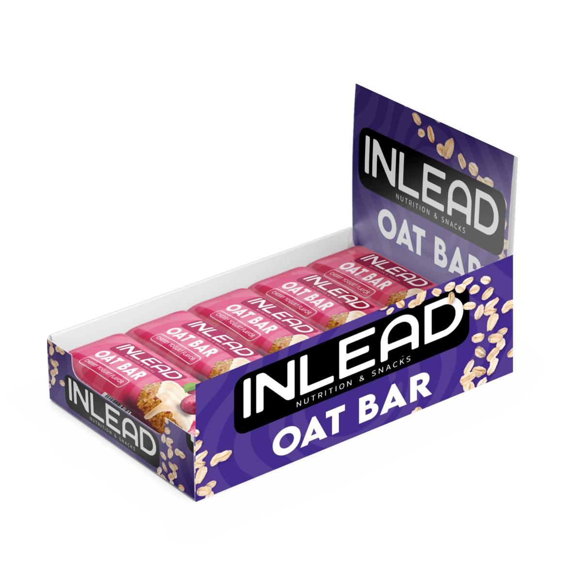 Inlead - Oat Bar 20 x 100g Riegel Cherry Yogurt MHD 15.12.2026