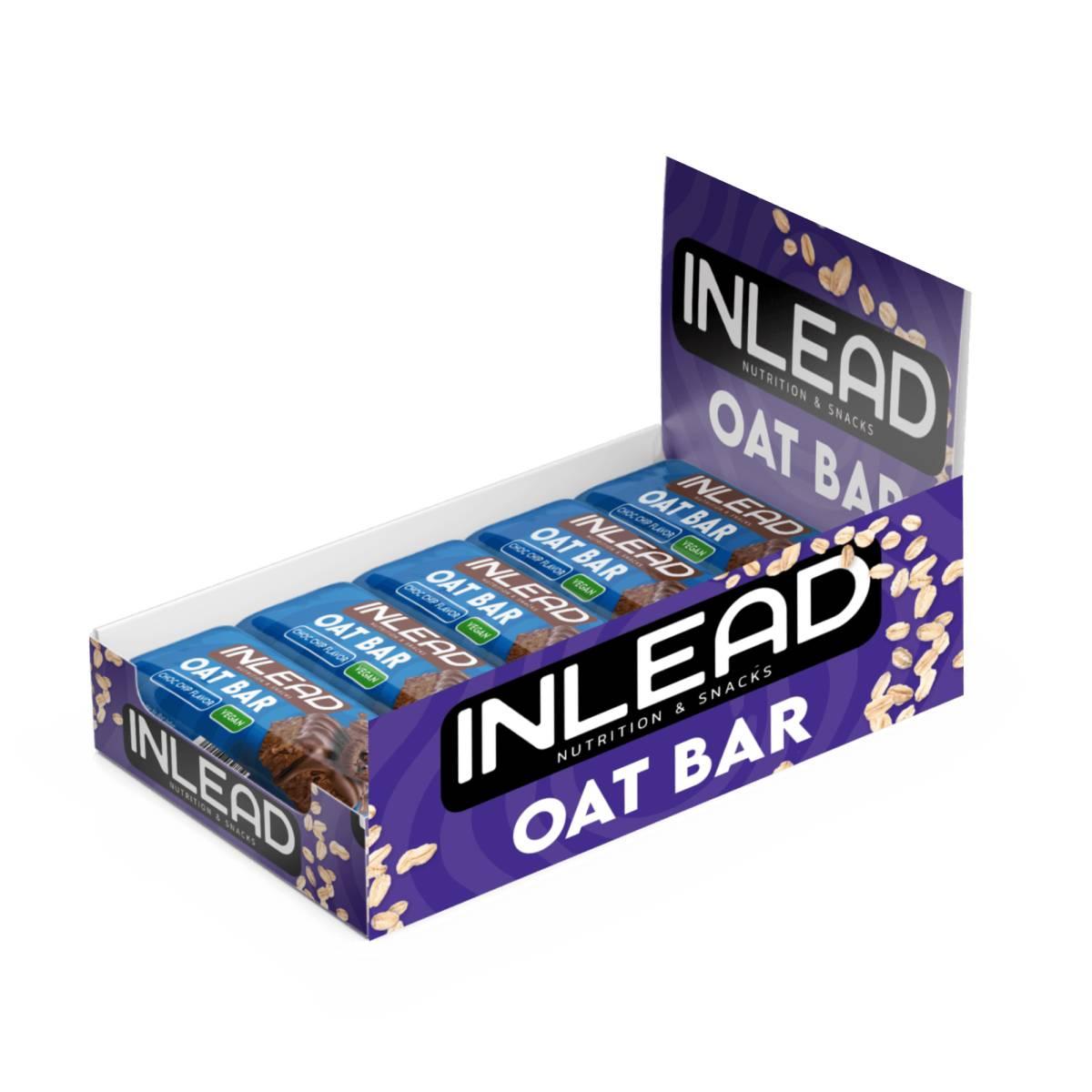 Inlead - Oat Bar 20 x 100g Riegel Choc Chip Flavor MHD 15.12.2026