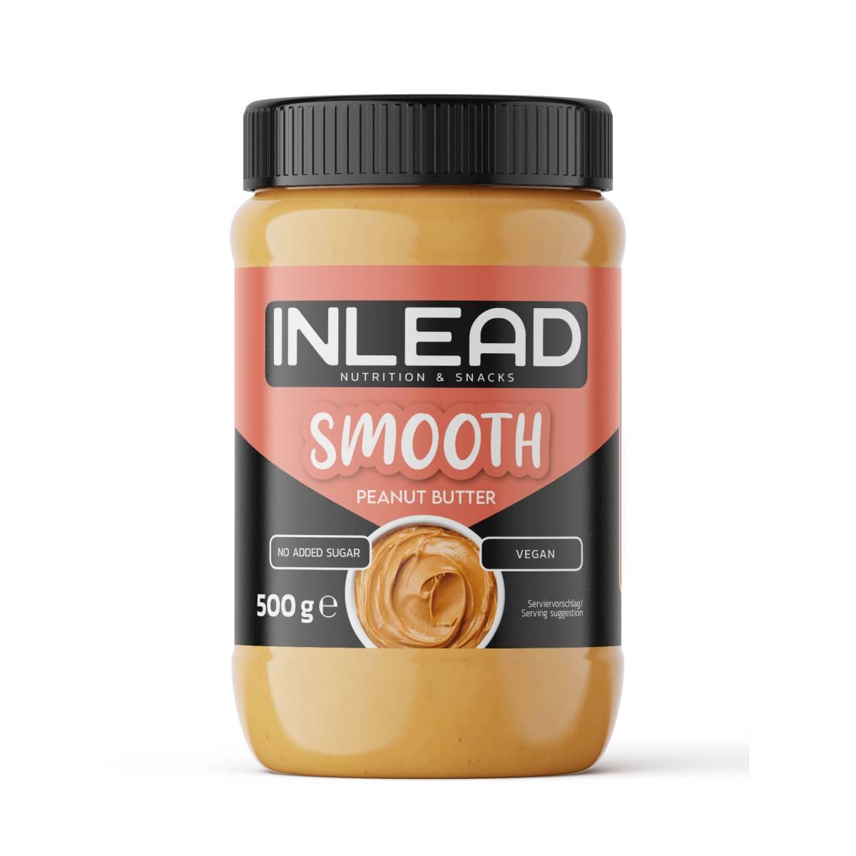 Inlead - Peanut Butter 500g Glas Smooth MHD 30.12.2025