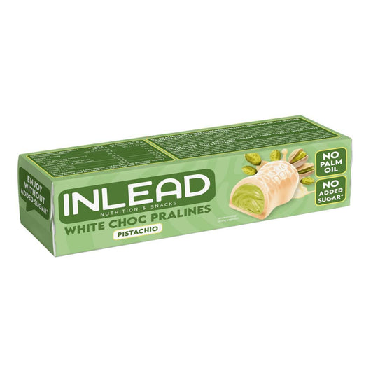 Inlead - Protein Pralines 50g White Choc Pistachio MHD 10.10.2026