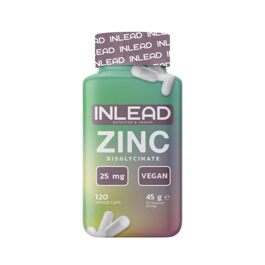 Inlead - Zinc Bisglycinate 25mg vegan 120 Kapseln Dose