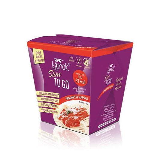 Kajnok - Spaghetti Napoli ToGo aus der Konjakwurzel 200g Nudeln + 50g Soße