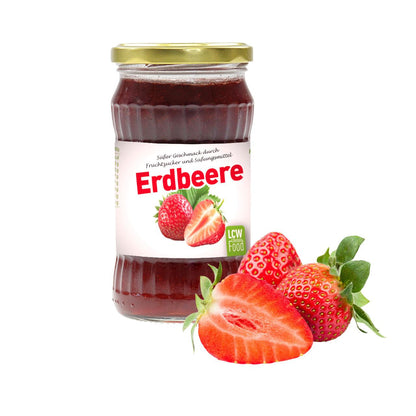 LCW - Fruchtaufstrich mit Fruchtzucker und Süßungsmitteln 340g Glas