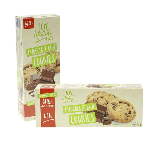 LCW - Cookies ohne Zuckerzusatz * 135g Chocolate Chip MHD 12.06.2025