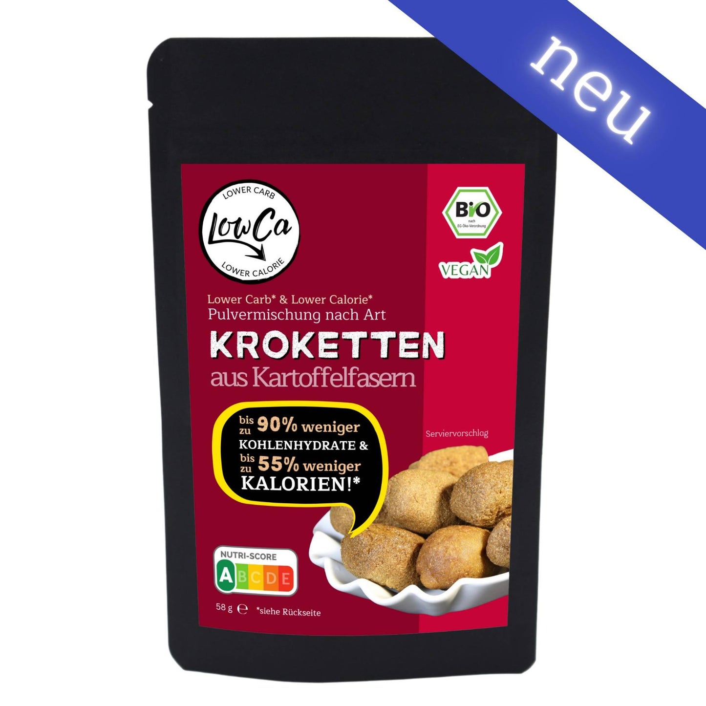 LowCa - Kroketten aus Kartoffelfasern