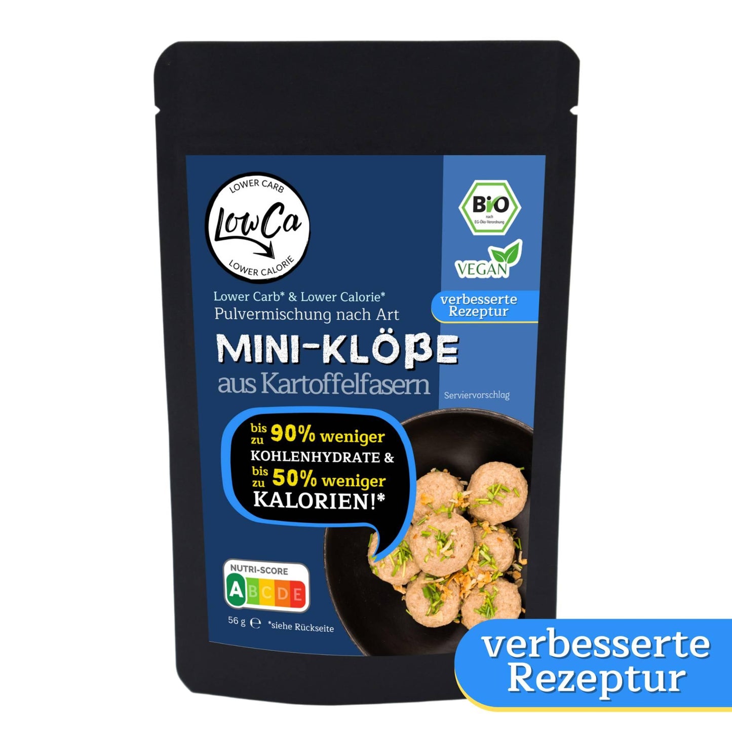 LowCa - Mini Klöße aus Kartoffelfasern