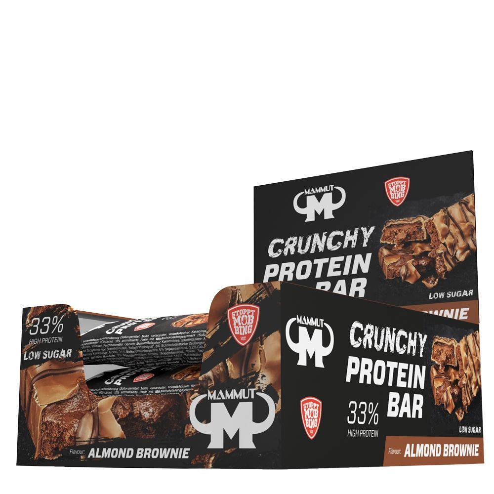 Mammut - Crunchy Protein Bar 12 x 45g Riegel Almond Brownie MHD 12.04.2025