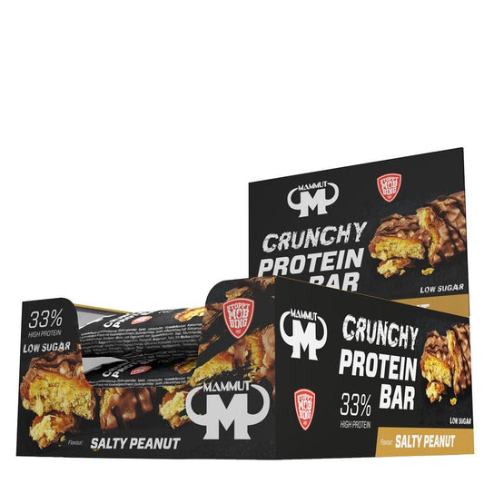 Mammut - Crunchy Protein Bar 12 x 45g Riegel Salty Peanut MHD 30.08.2026