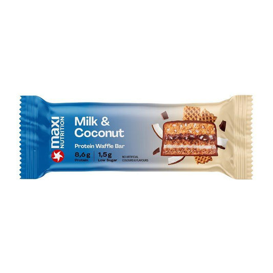 Maxi Nutrition - Milky Waffle Protein Bar 1 x 40g Riegel Milk & Coconut MHD 16.12.2026