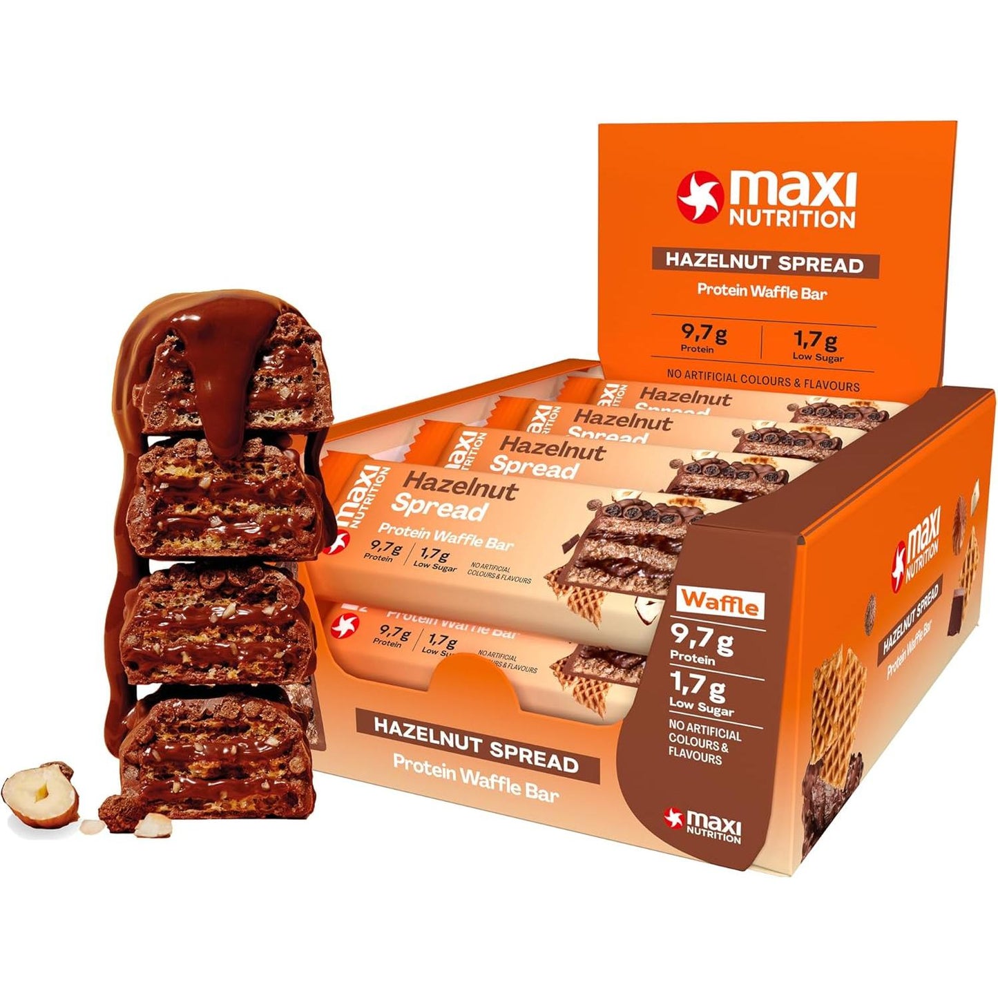 Maxi Nutrition - Protein Waffle Bar 12 x 39g Riegel