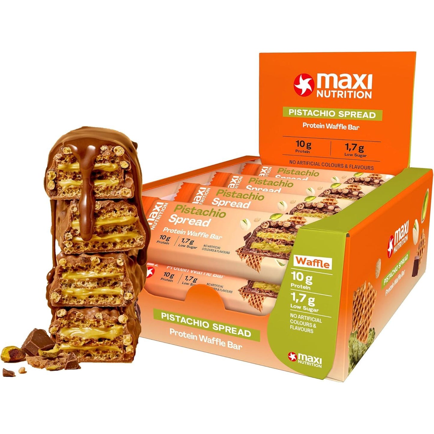 Maxi Nutrition - Protein Waffle Bar 12 x 39g Riegel