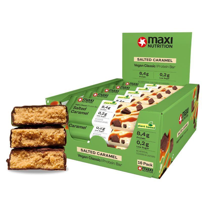 Maxi Nutrition - Vegan Classic Protein Bar 16 x 35g Riegel Salted Caramel MHD 31.01.2026