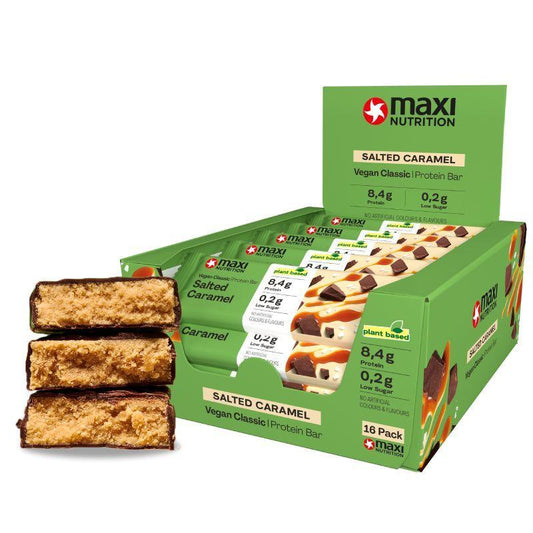Maxi Nutrition - Vegan Classic Protein Bar 16 x 35g Riegel Salted Caramel MHD 31.01.2026