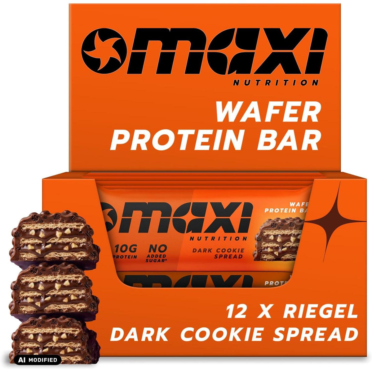 Maxi Nutrition - Wafer Protein Bar 12 x 39g Riegel
