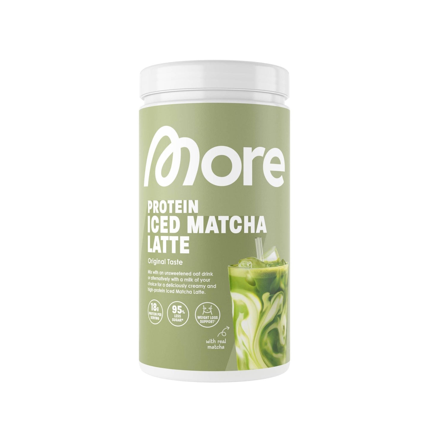 More Nutrition - Iced Matcha Latte 500g Dose