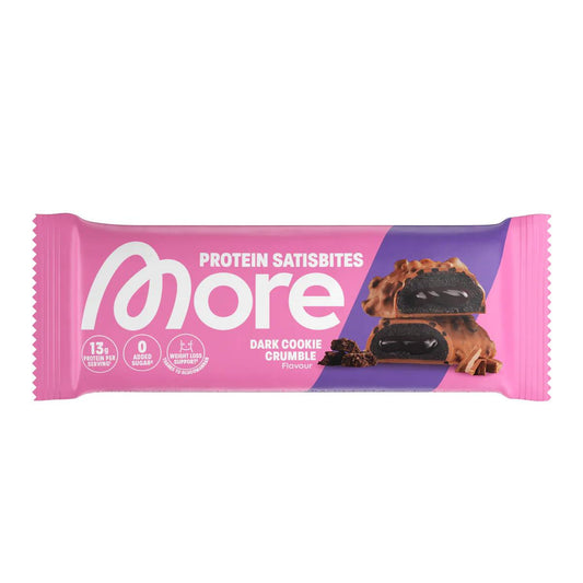 More Nutrition - More Protein Satisbites 1 x 2x25g Riegel Dark Cookie Crumble MHD 31.05.2026