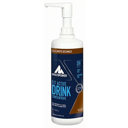 Multipower - Fit Active Sirupkonzentrat 1:80 1000ml Flasche Cola-Limette MHD 30.07.2026