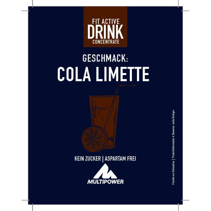 Multipower - Fit Active Sirupkonzentrat 1:80 1000ml Flasche Cola-Limette MHD 30.10.2025